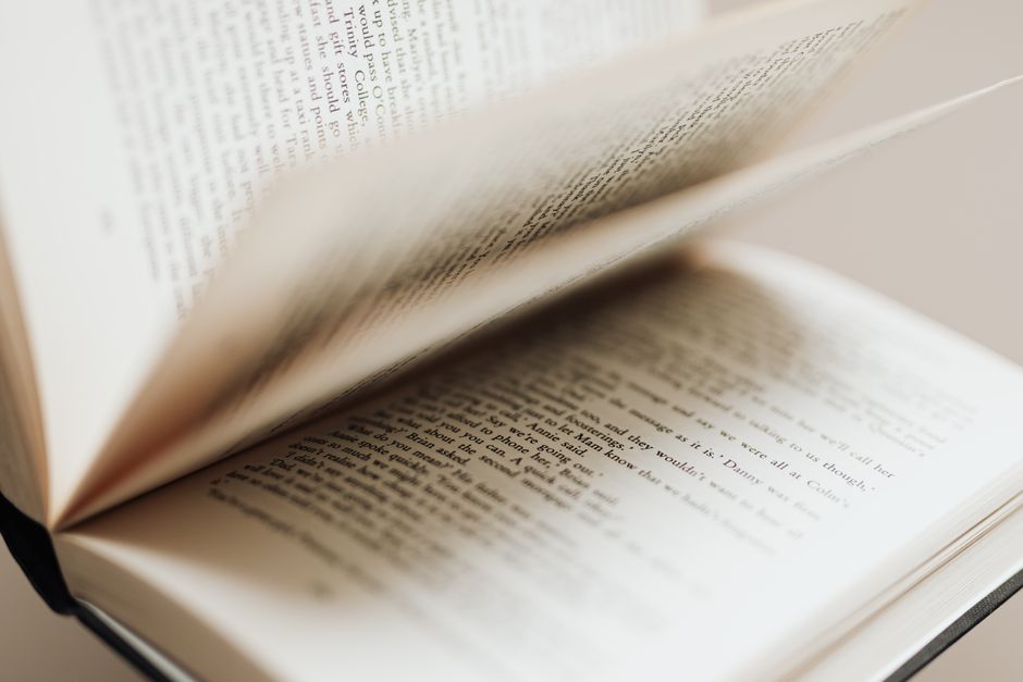An open book evoking storytelling and narrative